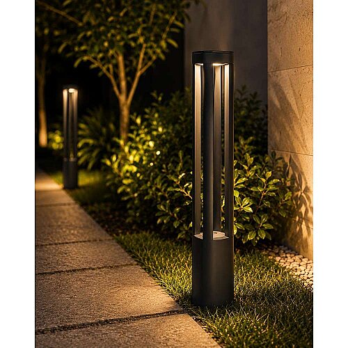 ACK AG43-02302 3000K Günışığı 6W Siyah Dallas 800 LED Bahçe Armatürü  - ACK (1)