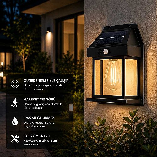Cata CT-7319 20W Neptün Solar Bahçe Armatürü Set Üstü - Cata (1)