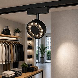 ACK AD45-07201 9W Yuvarlak Lensli Slim Magnet Ray Armatür 3000K Günışığı - 3