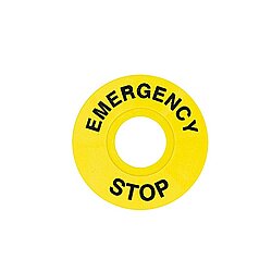GWEST FD/60 60mm Acil Stop Etiketi 6105 - 1