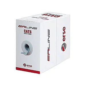 Erse Erline CAT 6 U/UTP 23 AWG PVC Gri Renk 305 Metre İletişim Kablosu - 1
