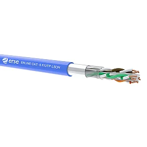 Erse Erline CAT 6 F/UTP 23 AWG LSOH Mavi Renk İletişim Kablosu - 1