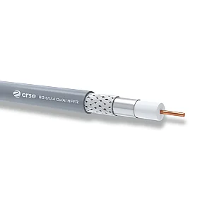 Erse Coaxial RG 6/U-4 Cu/Al Class C HFFR Anten Kablosu - 1