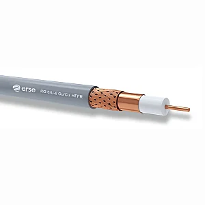 Erse Coaxial RG 6/U-6 Cu/Cu Class B HFFR Anten Kablosu - 1