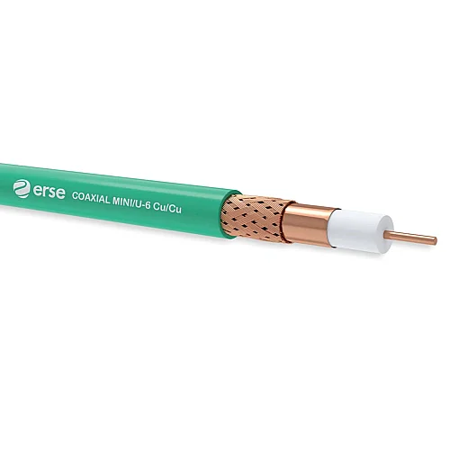Erse Coaxial MINI/U-6 Cu/Cu PVC Anten Kablosu - 1