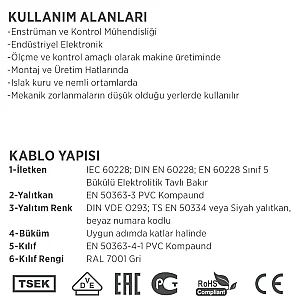 Erse Erflex 130-Y / YSLY-JZ 16x1 mm² Kumanda Kablosu - 3