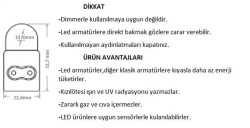 Cata CT-2469 20w 117cm T5 Ledli Bant Armatür Eklenebilir Anahtarlı Günışığı - 3