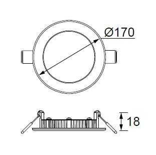 Jupiter 12W Slim Led Panel (3000K+Günışığı) LD472 S - 2