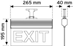 Nade 17120 265mm-N3 Ledli Acil Yönlendirme-Montaj - 2