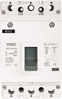 Viko - VMF3-250-4-SN2 4x250A 35ka Sn2 Sabit Kompakt Şalter - 1