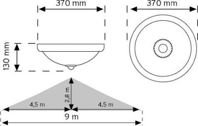 Nade 10432 6500k 360°Hs-Acil-Ledli Tavan Armatürü - 2