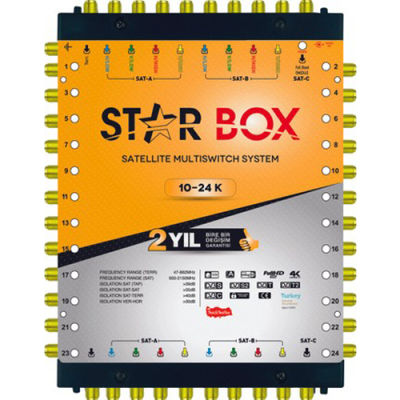 Starbox 10/24 Kaskatlı Multiswitch Uydu Santrali - 1