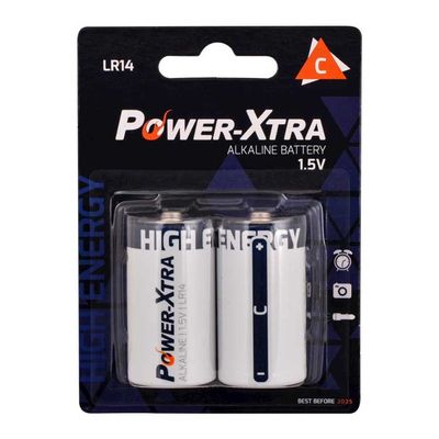 Power-Xtra LR14/C Size Alkaline Pil - 2li Bliste - 1