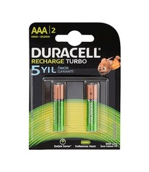 Duracell 1.2V 900 mAh AAA Şarjlı İnce Kalem Pil 2l - 1