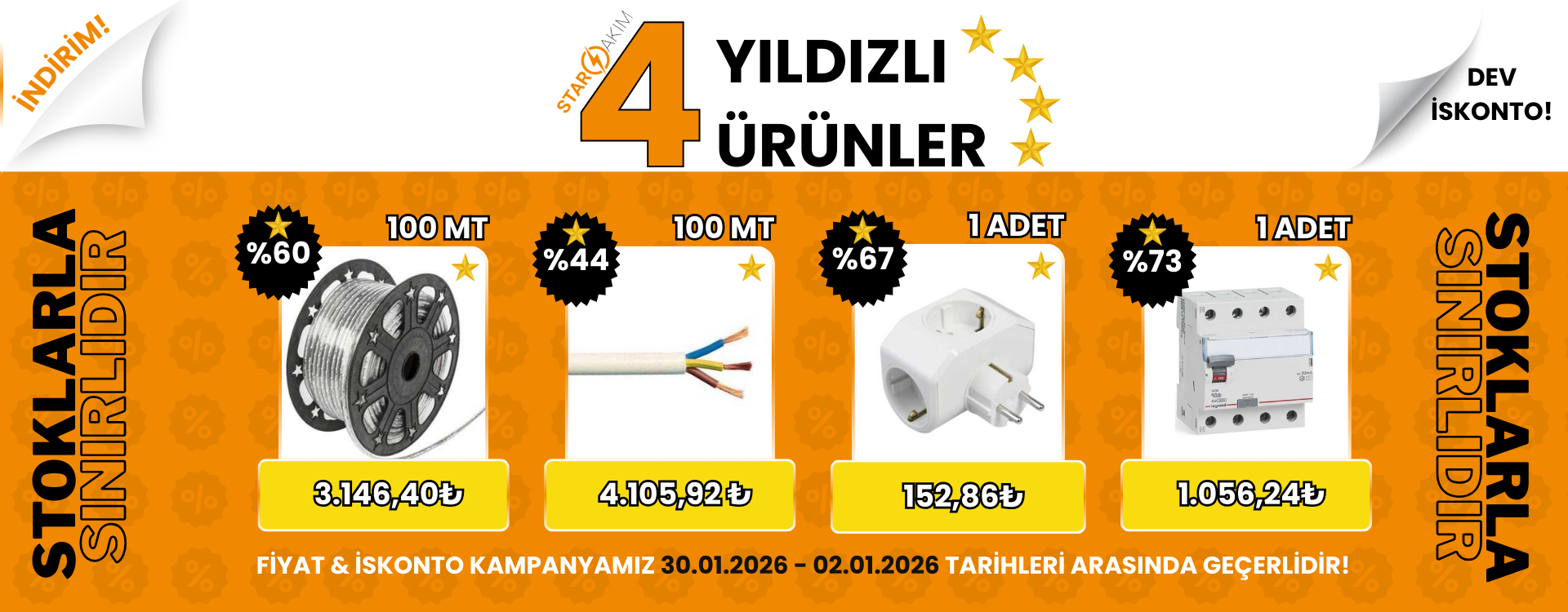 4 Yıldızlı Ürünler 1. Kampanya