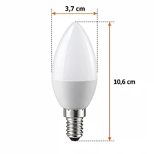 ACK AA09-00711 7W E14 4000K Günışığı Mum Led Ampul - 4