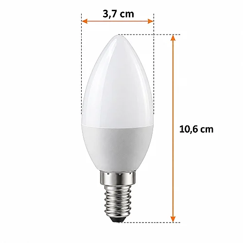 ACK AA09-00711 7W E14 4000K Günışığı Mum Led Ampul - 4