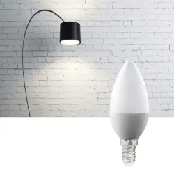 ACK AA09-00713 7W E14 6500K Beyaz Mum Led Ampul - ACK (1)