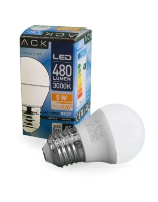 ACK AA11-00520 5W E27 G45 3000K Günışığı Top Led Ampul - 2