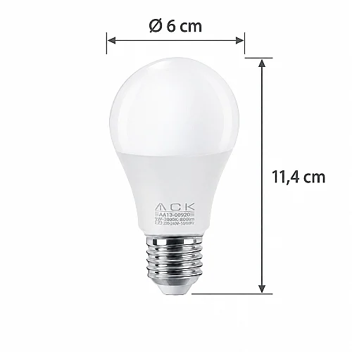 ACK AA13-00923 9W E27 A60 6500K Beyaz Led Ampul - 3