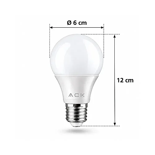 ACK AA13-01223 12W E27 A60 6500K Beyaz Led Ampul - 4
