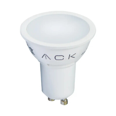 ACK AA24-00750 7W Led Ampul 220-240V GU10 Duylu 3000K Günışığı SMD Difüzörlü - ACK