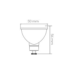 ACK AA24-01750 7W GU10 Lensli 3000K Günışığı Led Ampul - 3