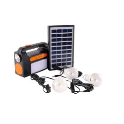 ACK AC01-00830 Güneş Panelli Işıldak 1W 1-2 Mikro USB+C Tipi Kablo 220V IP20 - ACK