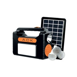 ACK AC01-00830 Güneş Panelli Işıldak 1W 1-2 Mikro USB+C Tipi Kablo 220V IP20 - 3