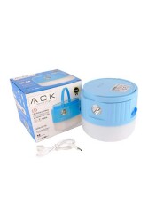 ACK AC04-00130 Şarjlı Dokunmatik 2 Kademeli Mavi Gövde El Fenerli Işıldak - 3
