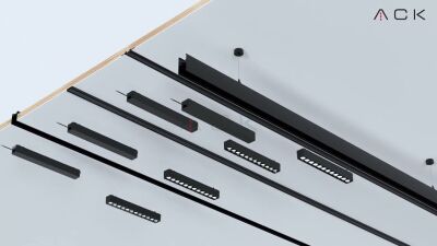 ACK AD45-02201 12W Slim Magnet Ray Spot Armatür 3000K Günışığı - 2