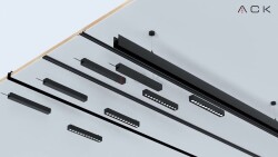 ACK AD45-04101 6W Slim Magnet Ray Spot Armatür Katlanır Lensli 3000K Günışığı - 2