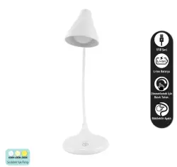ACK AF11-10013 Led Masa Lambası Şarjlı Dimli Dokunmatik Beyaz Kasa - 3
