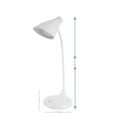 ACK AF11-10013 Led Masa Lambası Şarjlı Dimli Dokunmatik Beyaz Kasa - 5