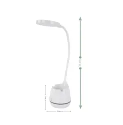 ACK AF11-10014 Led Masa Lambası Şarjlı Dimli Dokunmatik Beyaz Kasa - 5