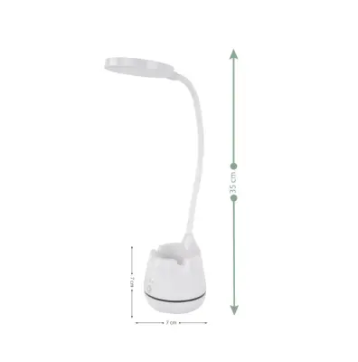 ACK AF11-10014 Led Masa Lambası Şarjlı Dimli Dokunmatik Beyaz Kasa - 5