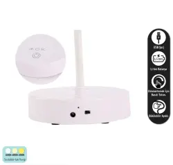 ACK AF11-10015 Led Masa Lambası Şarjlı Dimli Dokunmatik Beyaz Kasa - 4