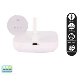 ACK AF11-10017 Led Masa Lambası Şarjlı Dimli Dokunmatik Beyaz Kasa - 5