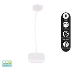ACK AF11-10017 Led Masa Lambası Şarjlı Dimli Dokunmatik Beyaz Kasa - ACK (1)