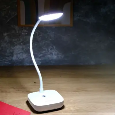 ACK AF11-10017 Led Masa Lambası Şarjlı Dimli Dokunmatik Beyaz Kasa - 3