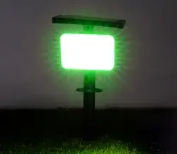 ACK AG60-01851 10W/h Solar Led Çim Armatürü Kazıklı Yeşil Işık - ACK (1)