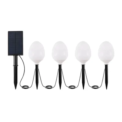 ACK-AG60-05891 8W Dörtlü Set Solar Bahçe Armatürü RGB - 1