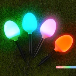 ACK-AG60-05891 8W Dörtlü Set Solar Bahçe Armatürü RGB - ACK (1)