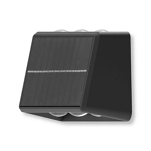 ACK AG60-09801 3000K Çift Yönlü Siyah Gövde Solar LED Bahçe Armatürü - 1