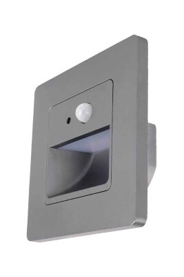 ACK AH07-00403 1W Sensörlü Merdiven Armatürü 3000K Günışığı Füme Kasa - ACK