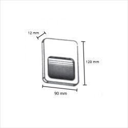 ACK AH07-01401 2W Siyah Duvar Armatürü 3000K Günışığı IP65 - 3