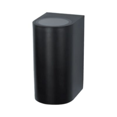 ACK AH07-02151 Bahçe Armatürü GU10 Duylu Siyah Boş Kasa Çift Yönlü - 1