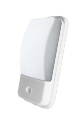 ACK AH07-05330 20W Sensörlü Led Duvar Apliği Beyaz Kasa 6500K Beyaz Işık IP44 - ACK