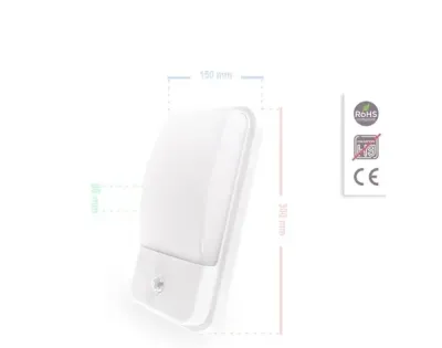 ACK AH07-05330 20W Sensörlü Led Duvar Apliği Beyaz Kasa 6500K Beyaz Işık IP44 - 4