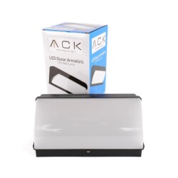 ACK AH07-06430 30W Led Duvar Apliği Siyah Gövde 6500K Beyaz Işık - 3